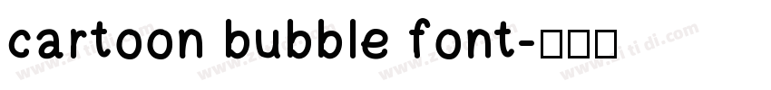 cartoon bubble font字体转换